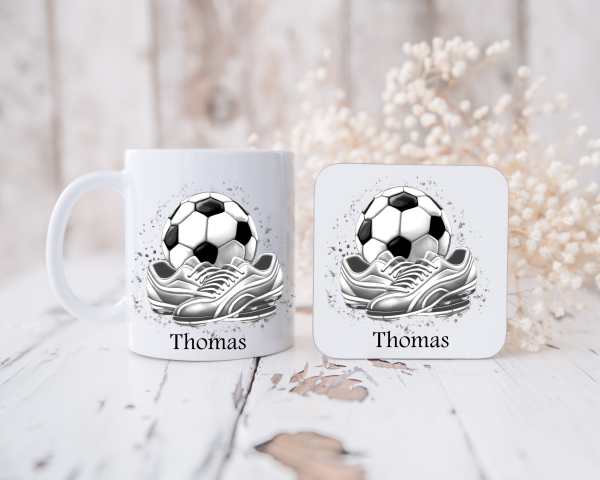 Personalised Football Mug and Coaster