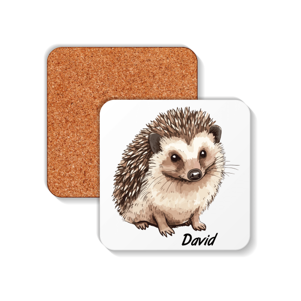 Personalised Hedgehog Coaster – The Perfect Gift for Hedgehog Fans