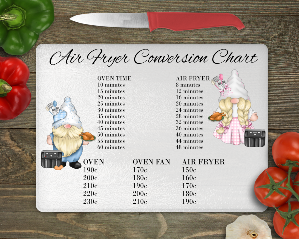 Gnome Air Fryer Conversion Glass Chopping Board