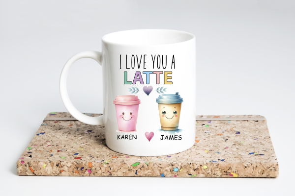 Personalised I Love You A Latte Mug