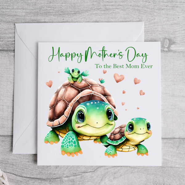 Sea Turtle Mother's Day Card