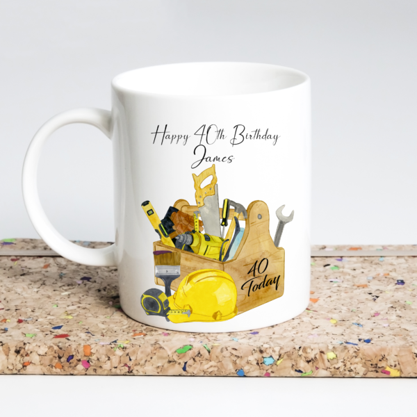 Personalised Toolbox Birthday Mug