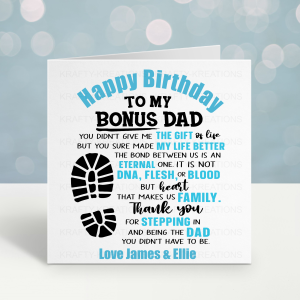BONUS DAD BIRTHDAY CARD