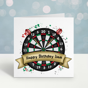 Dartboard Birthday Card