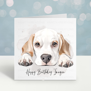 Beagle Dog Birthday Card