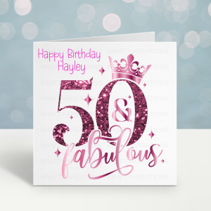 50th Birthday Card