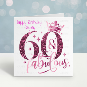 60th Birthday Card