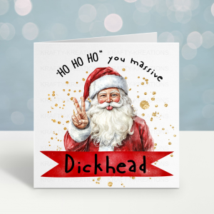 Massive Dickhead Christmas Card