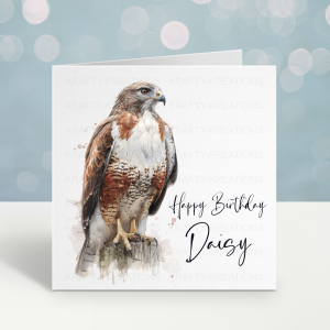 Hawk Birthday Card