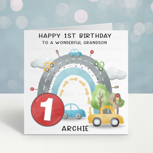 Car Themed Birthday Card