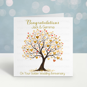 Golden Wedding Anniversary Card