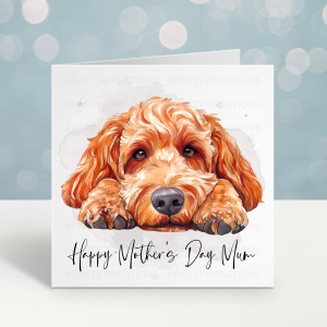 cockapoo mothers day card
