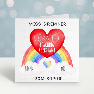 Teaching Assistant Thank You Card