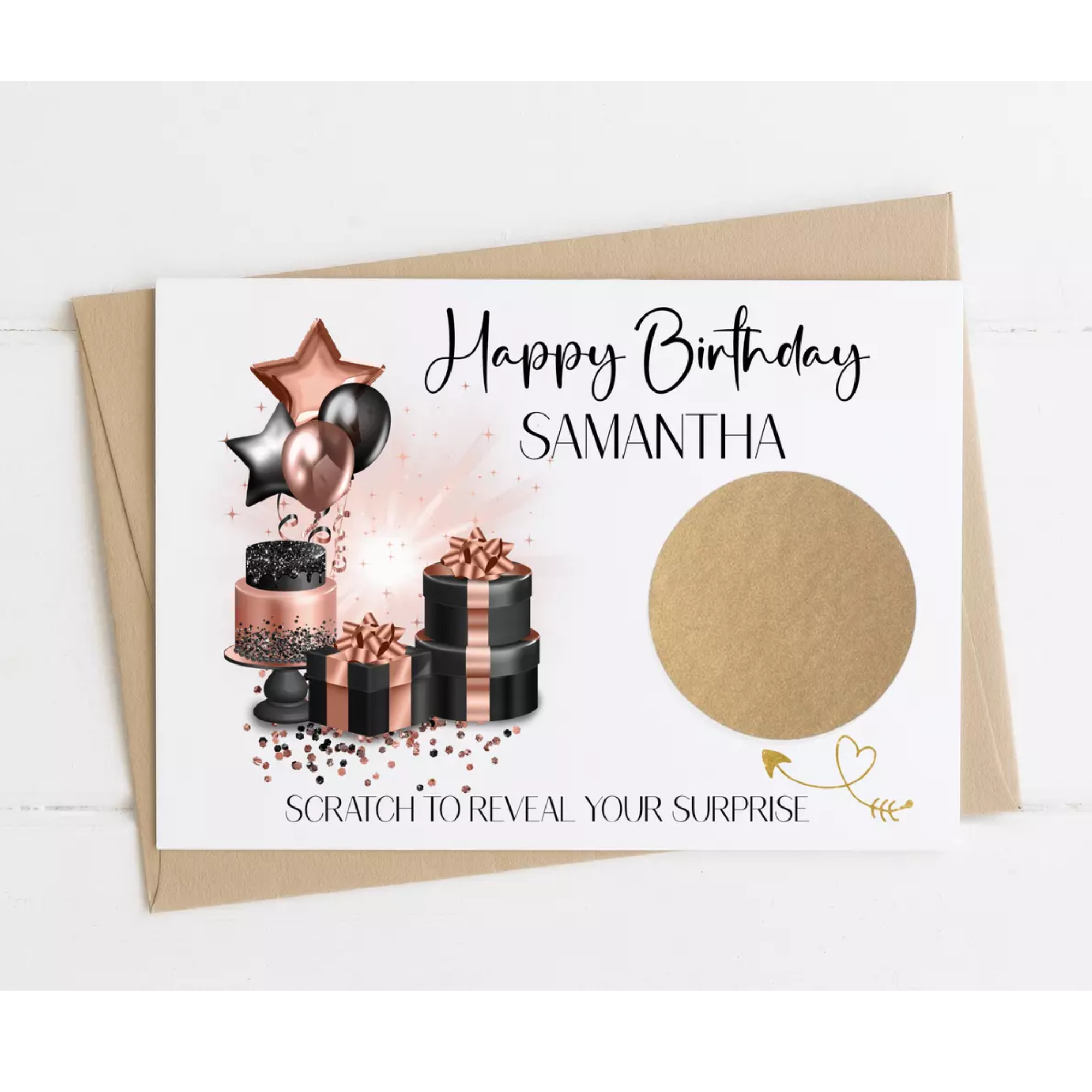 Personalised Birthday Scratch Card