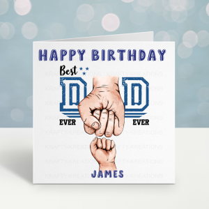 dad fist bump birthday card