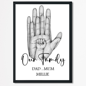 Family Hands A4 Print