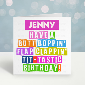 Rude Birthday Card For Her