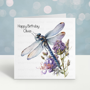 Dragonfly Birthday Card