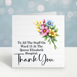 hospital thank you card