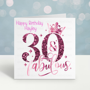 30th Birthday Card