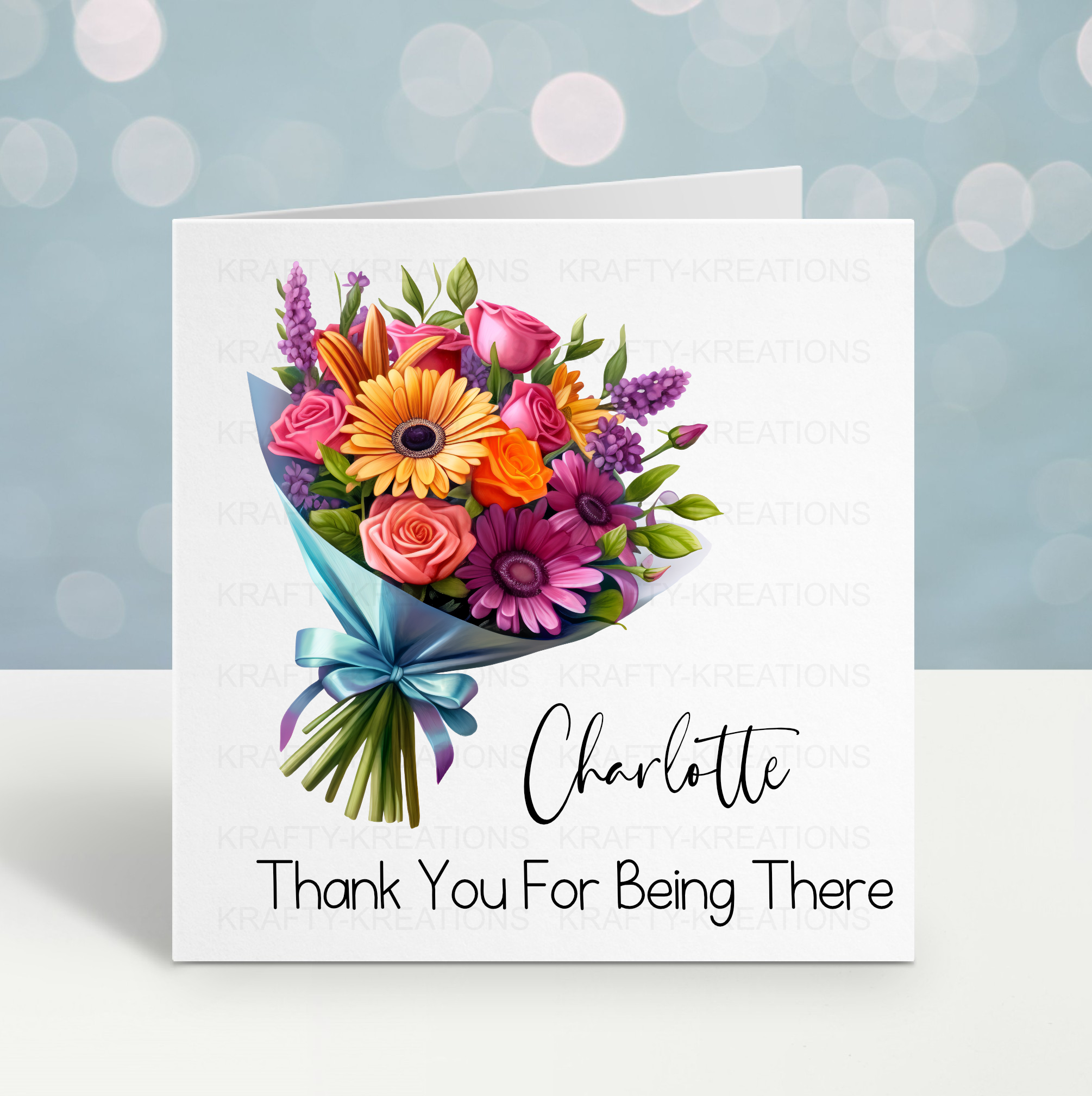 Floral Thank You Card