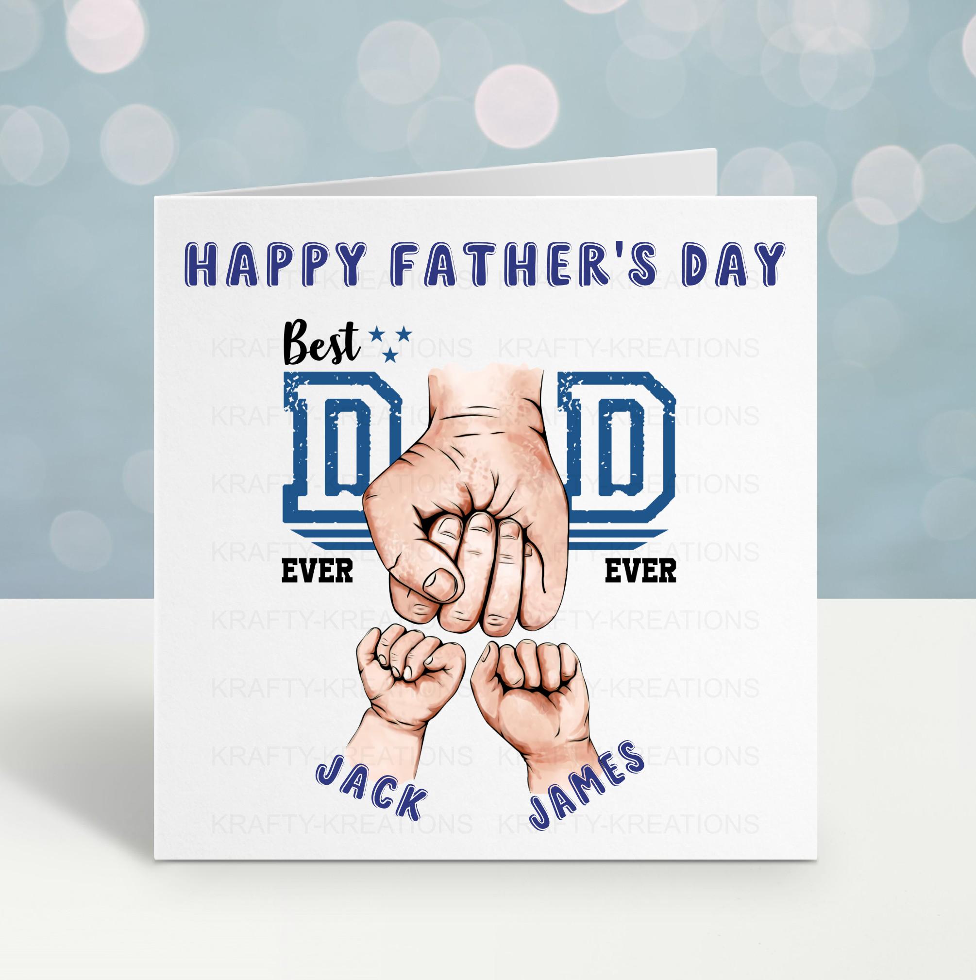 Dad Fist Bump Father's Day Card