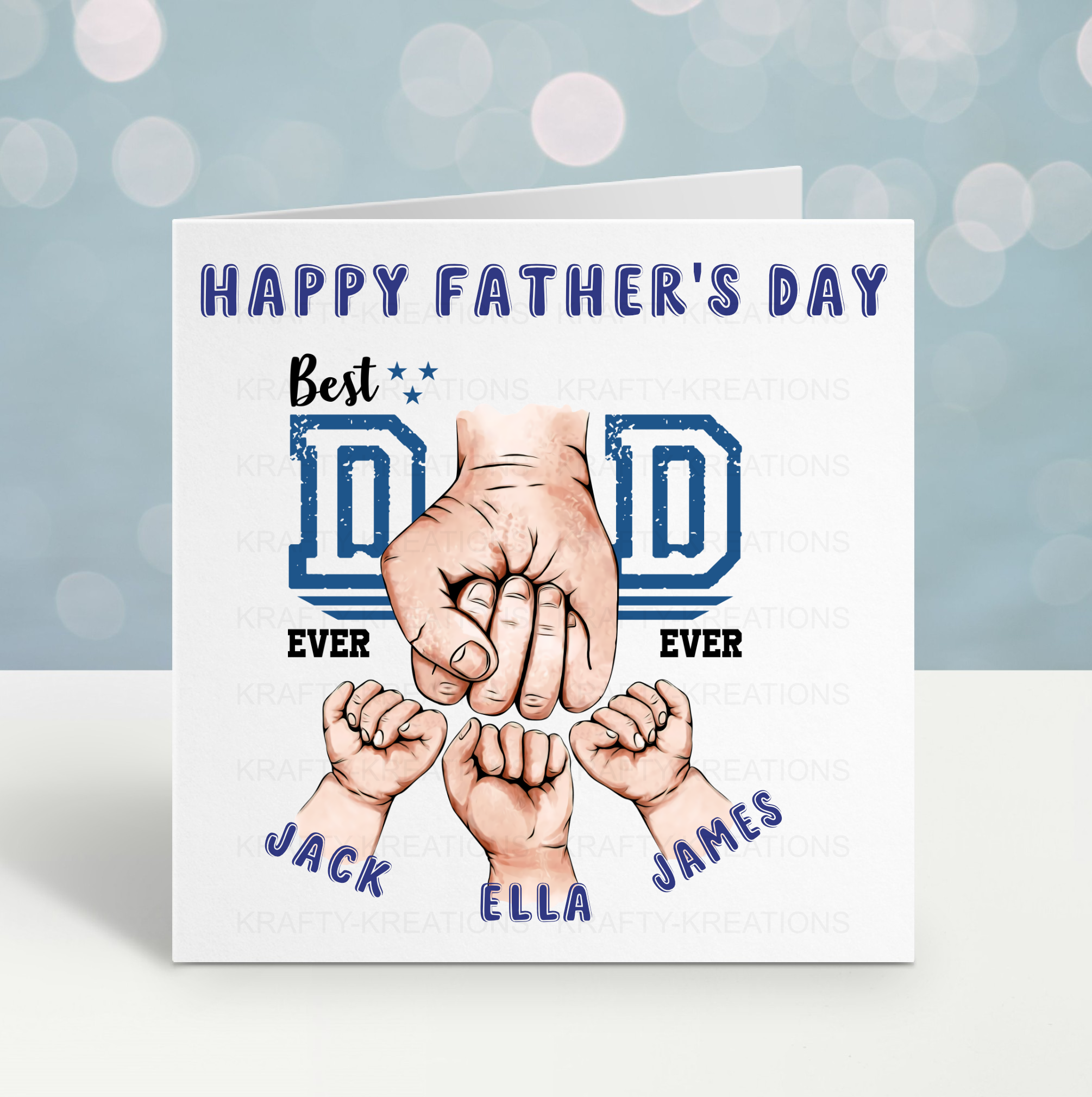 Dad Fist Bump Father's Day Card