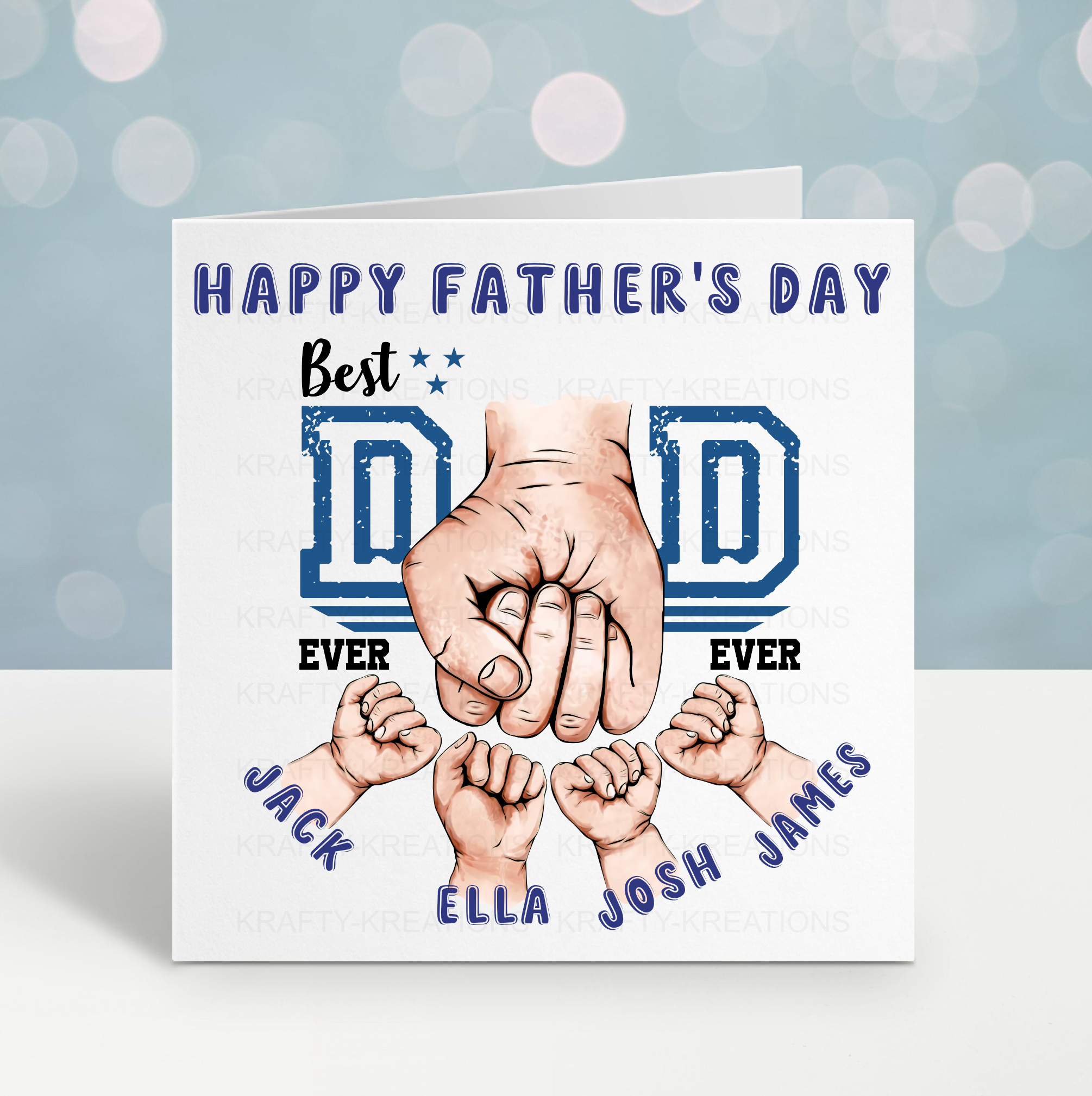 Dad Fist Bump Father's Day Card