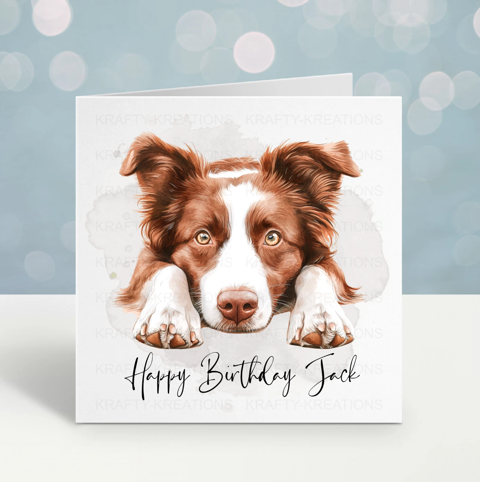 Personalised Border Collie Birthday Card - Image 6