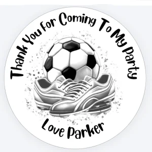 Football Themed Party Stickers