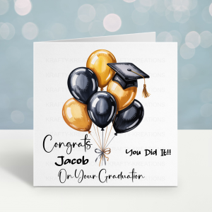 Personalised Graduation Congratulations Card