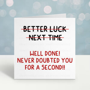 Funny Exam Results Card
