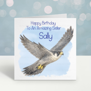 Peregrine Falcon Birthday Card