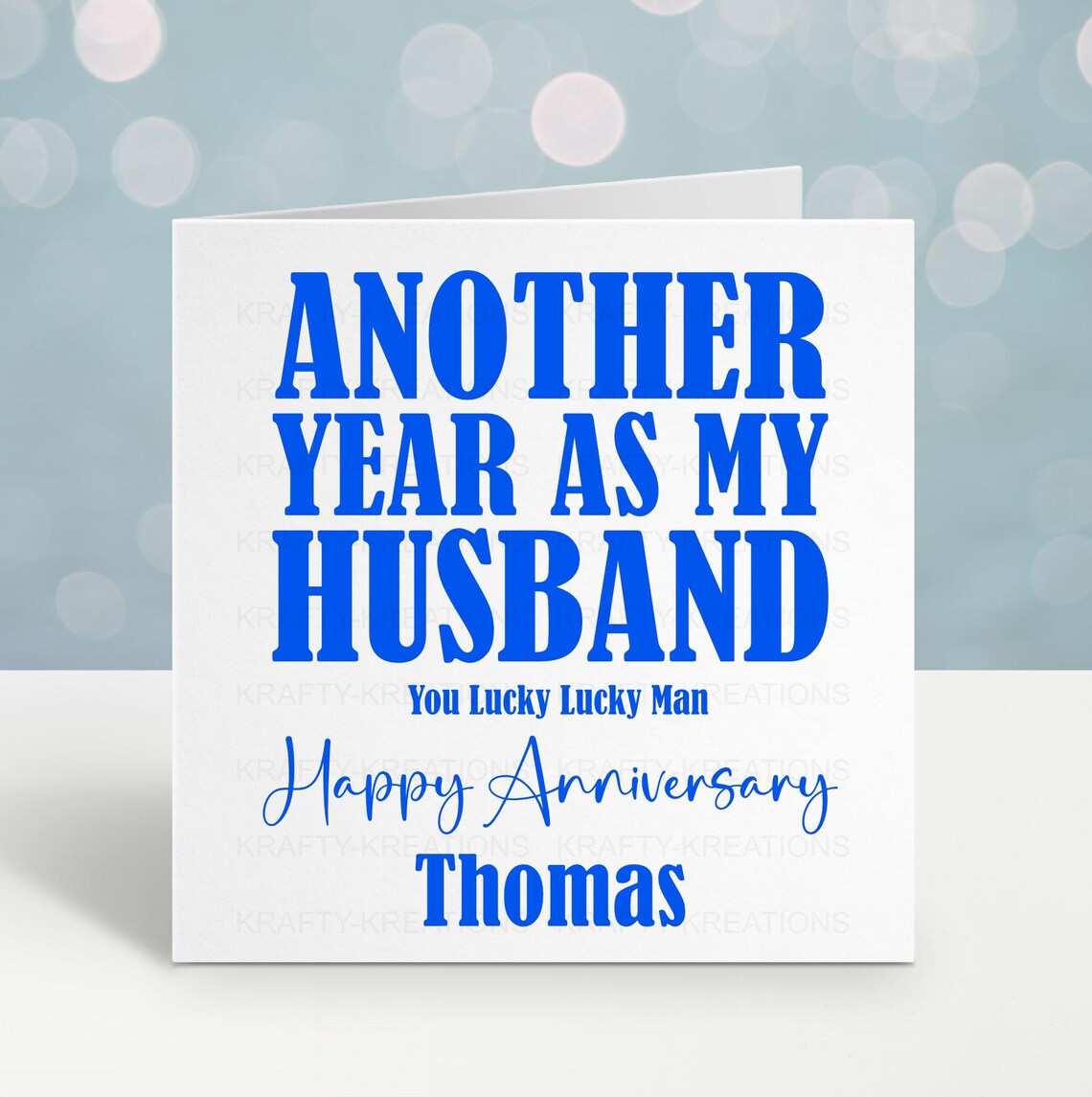 Personalised Funny Anniversary Card for Husband