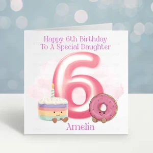 Plushie Birthday Cake Birthday Card