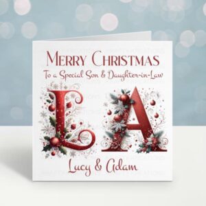 Personalised Couples Christmas Card