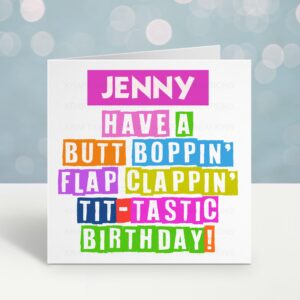 Personalised Funny Birthday Card for Her