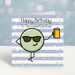 Funny Dad Birthday Card – Coolest Dad Ever