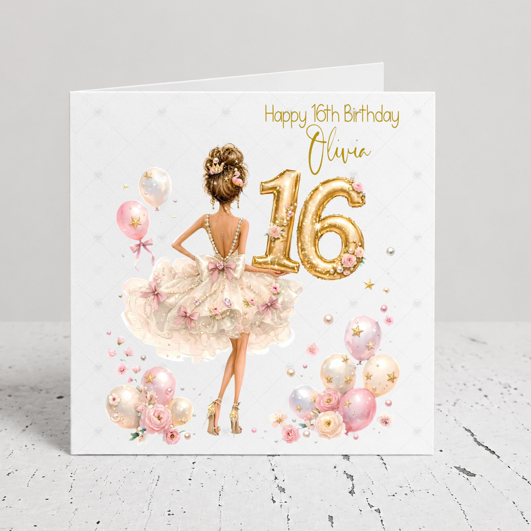 Personalised 16th Birthday Card for Her