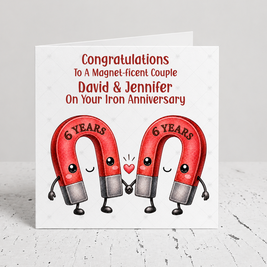 Personalised 6th Wedding Anniversary Card