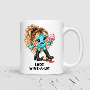 Lady Wine-A-Lot Mug – Funny Wine Lover Gift for Her