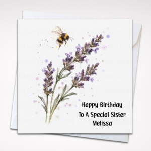 Personalised Bee Birthday Card