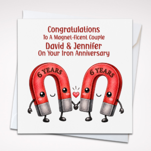 Personalised 6th Wedding Anniversary Card