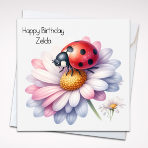 Personalised Ladybird Birthday Card
