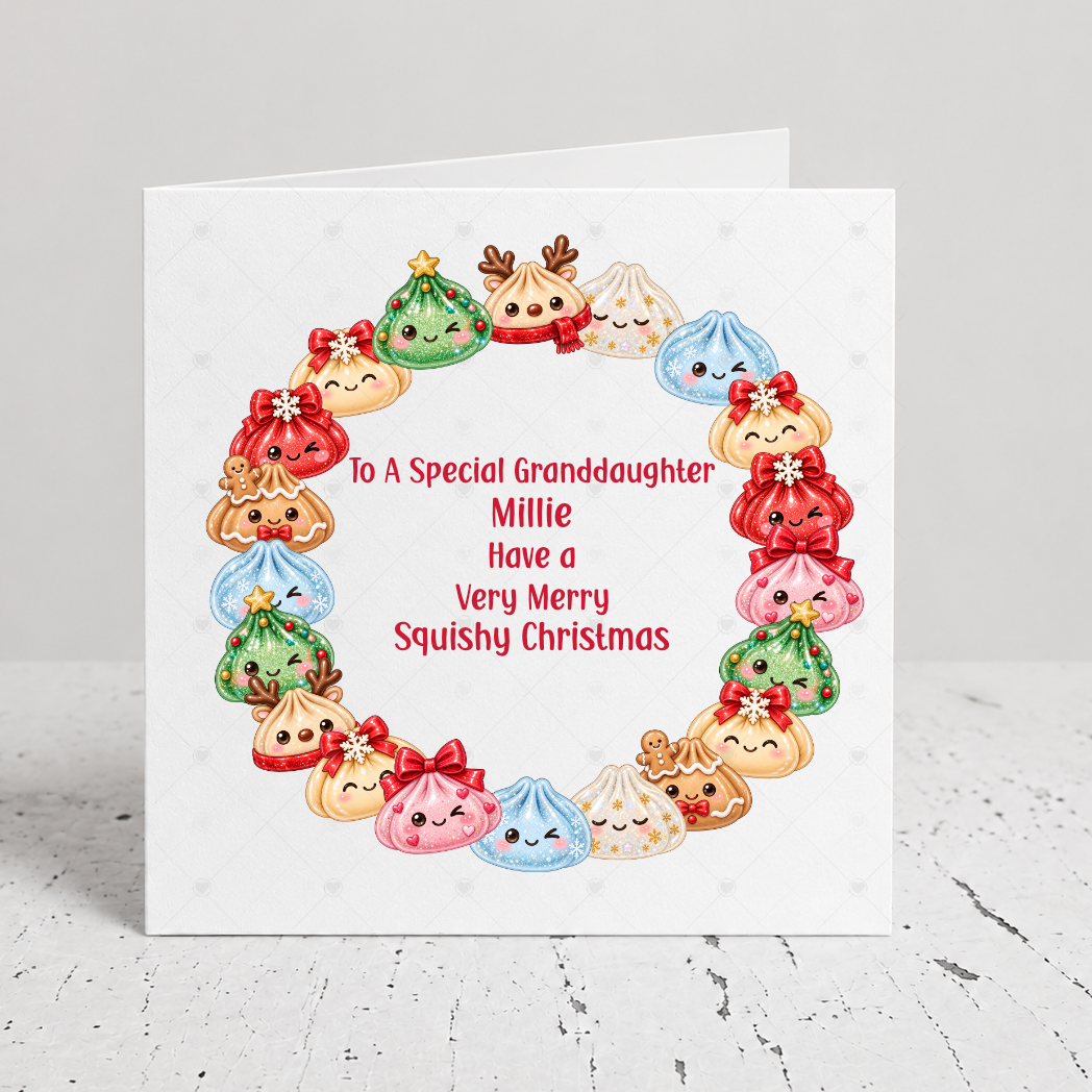Personalised Squishy Christmas Card