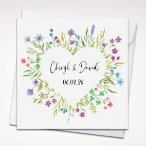 Personalised Anniversary Card for Couples